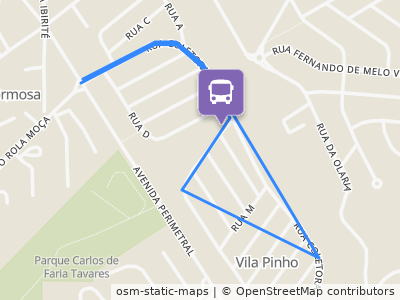 Mapa da parada