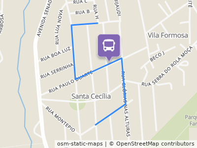 Mapa da parada