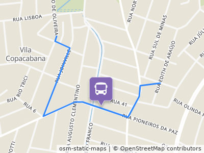 Mapa da parada