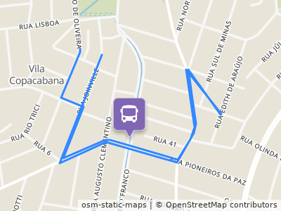 Mapa da parada