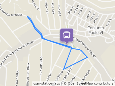Mapa da parada