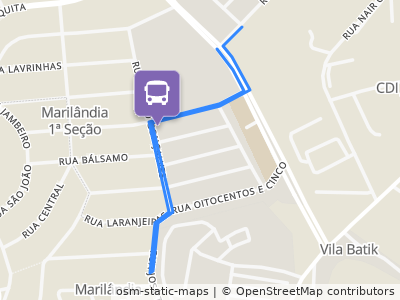 Mapa da parada