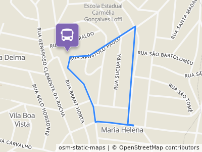 Mapa da parada