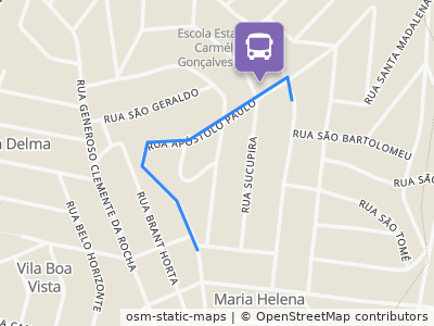 Mapa da parada