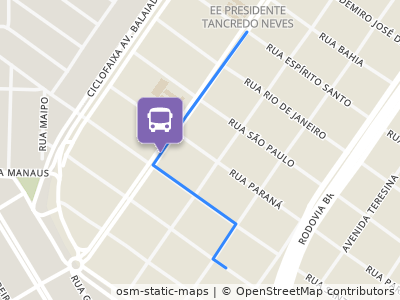 Mapa da parada