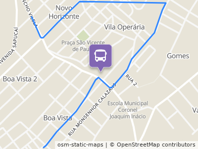 Mapa da parada
