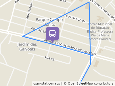Mapa da parada
