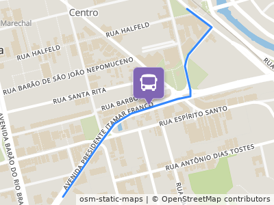 Mapa da parada