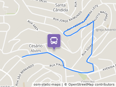 Mapa da parada