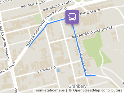 Mapa da parada