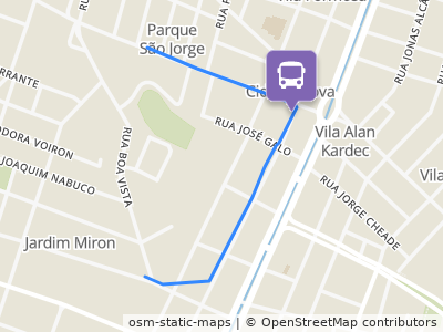 Mapa da parada