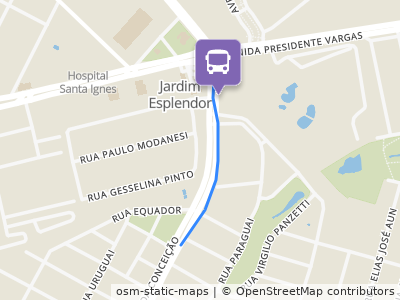 Mapa da parada