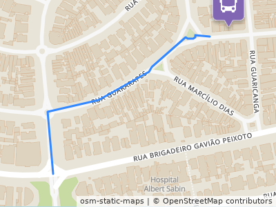 Mapa da parada