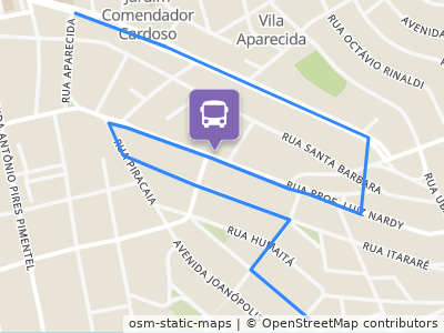 Mapa da parada
