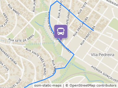 Mapa da parada