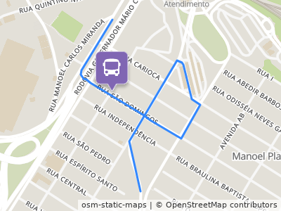 Mapa da parada