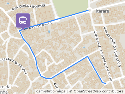 Mapa da parada