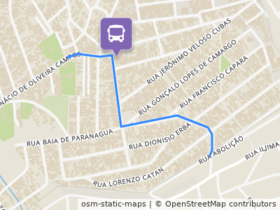 Mapa da parada