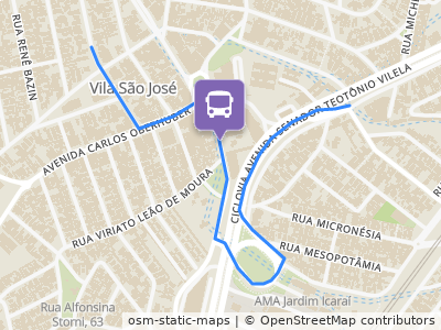 Mapa da parada