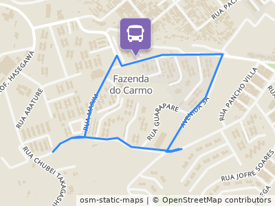 Mapa da parada