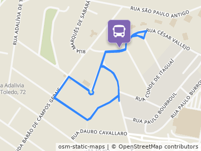 Mapa da parada