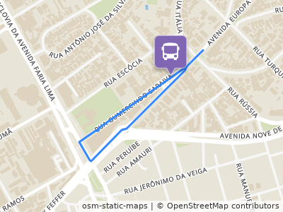 Mapa da parada