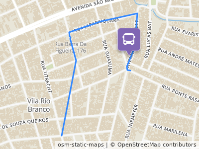 Mapa da parada