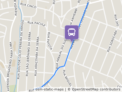 Mapa da parada