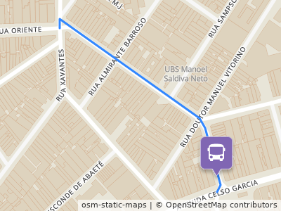 Mapa da parada