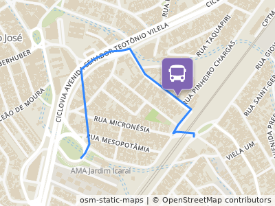 Mapa da parada