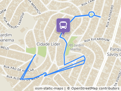 Mapa da parada