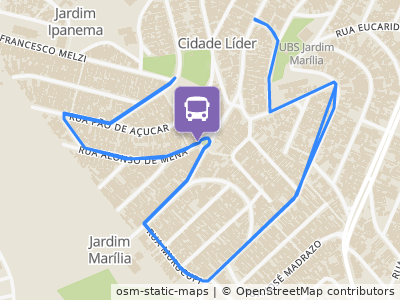 Mapa da parada