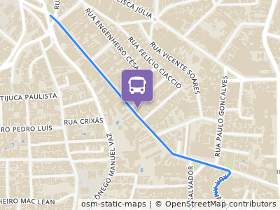 Mapa da parada