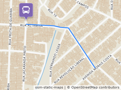Mapa da parada