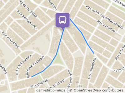 Mapa da parada