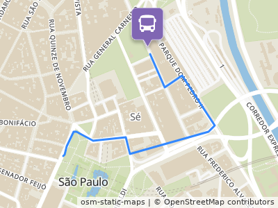 Mapa da parada