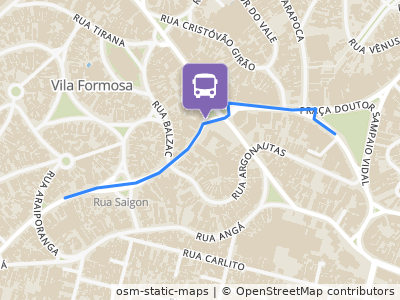 Mapa da parada