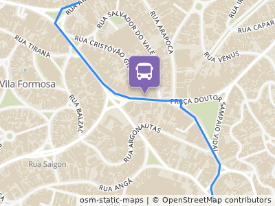 Mapa da parada