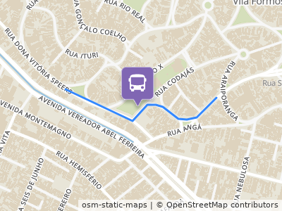 Mapa da parada