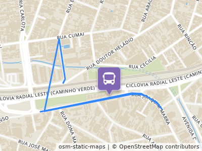 Mapa da parada