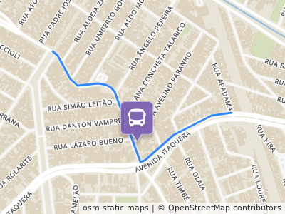 Mapa da parada