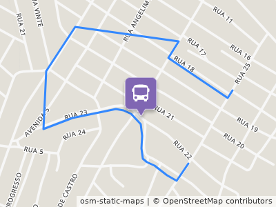 Mapa da parada