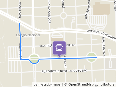 Mapa da parada
