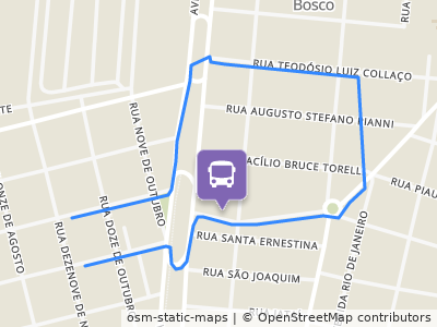 Mapa da parada