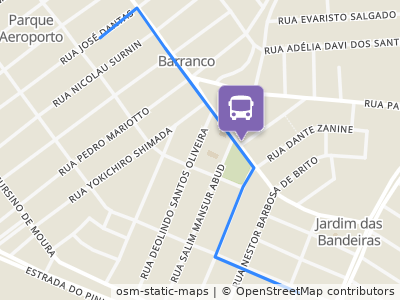 Mapa da parada
