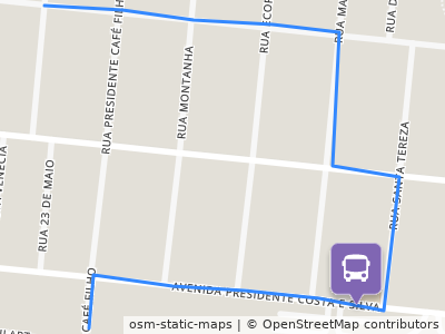 Mapa da parada