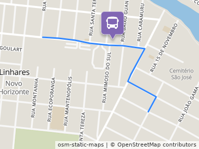 Mapa da parada