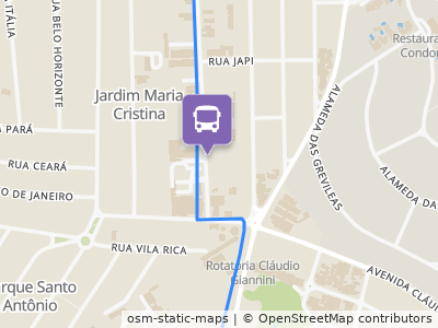 Mapa da parada