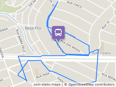 Mapa da parada