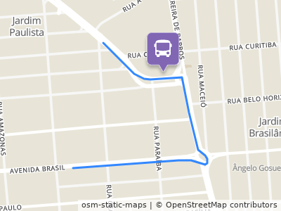 Mapa da parada
